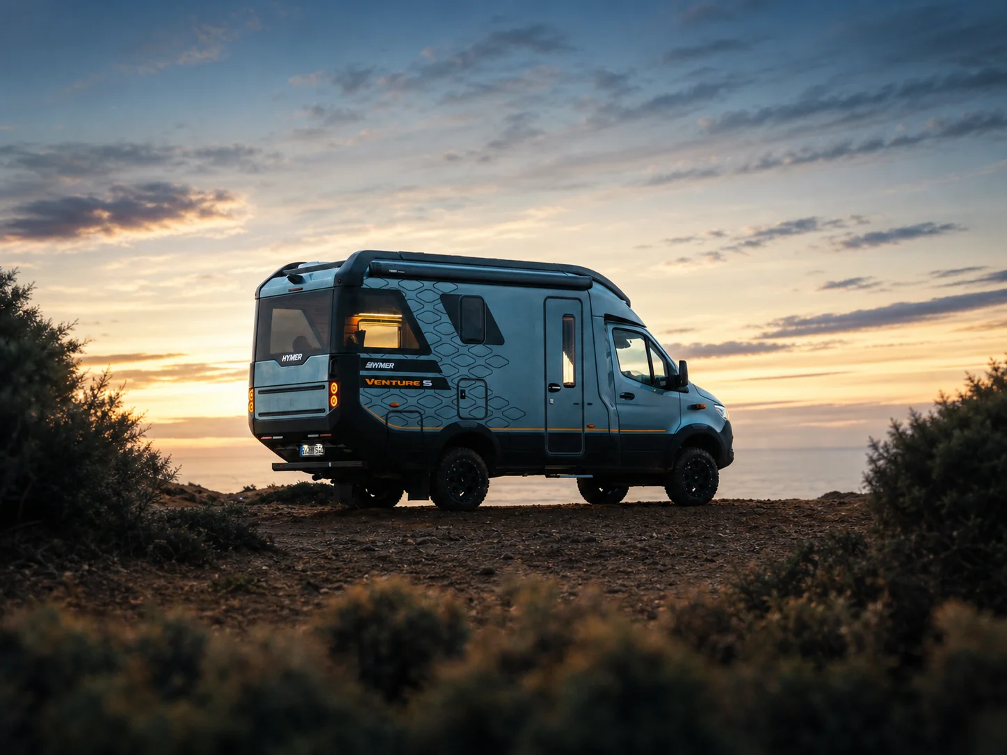 HYMER karavanda kabin ve yaşam alanı camları