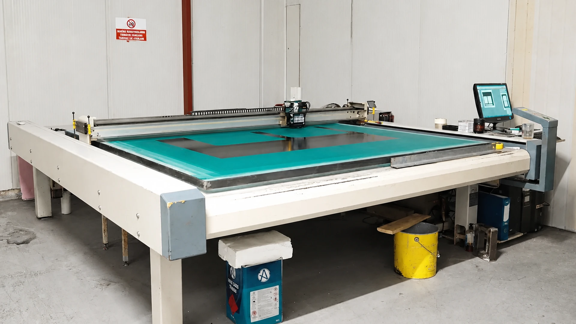 CNC kontrollü hassas cam kesim prosesi